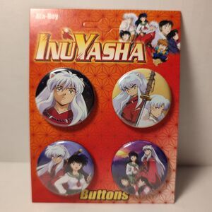 Inuyasha Pin Buttons Set of Four Official Made in USA Anime Collectible Badges